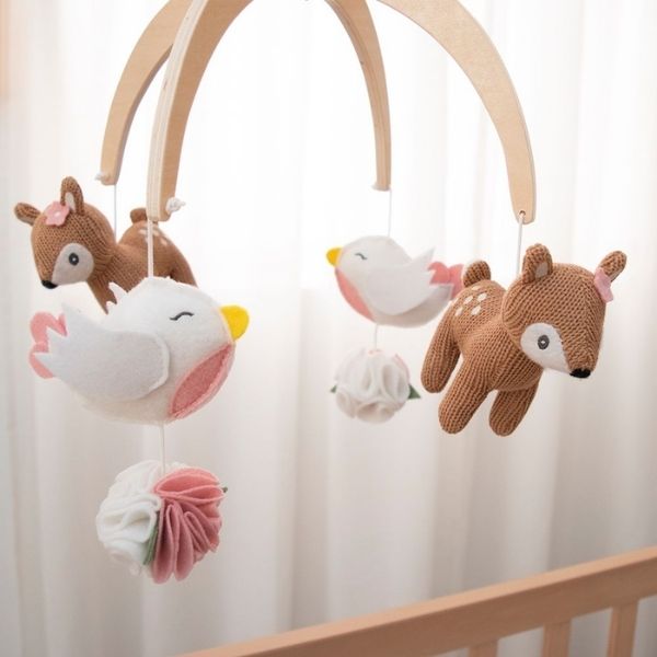 Living Textiles Musical Cot Mobile Set Sophia's Garden