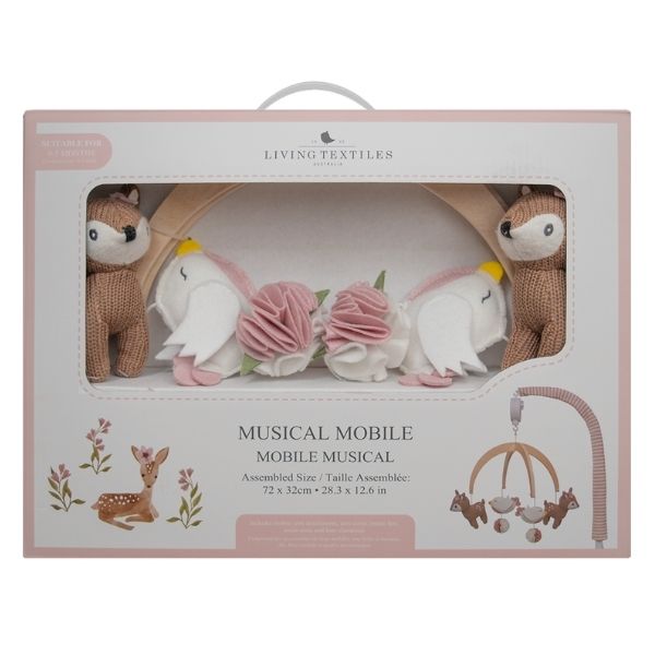 Living Textiles Musical Cot Mobile Set Sophia's Garden