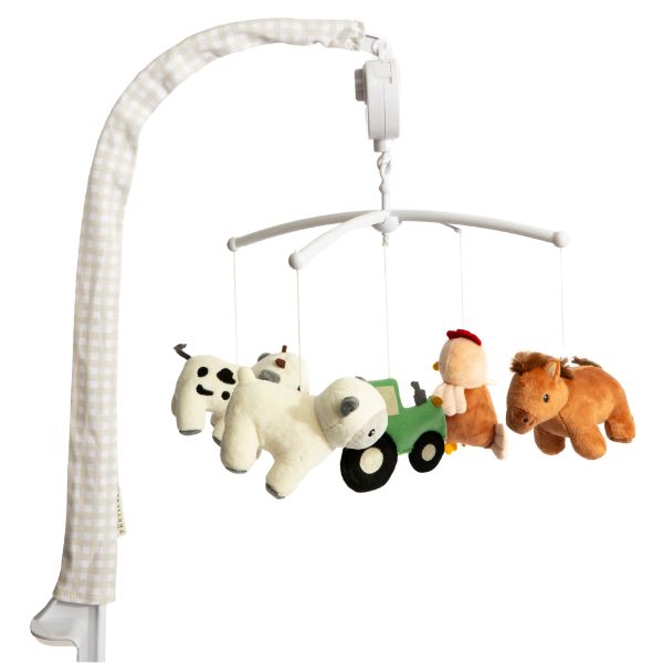 Living Textiles Musical Mobile Set Tractor Ride