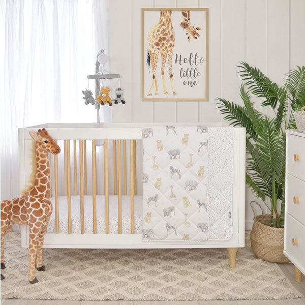 Living Textiles Savanna Babies Jersey Cot Comforter