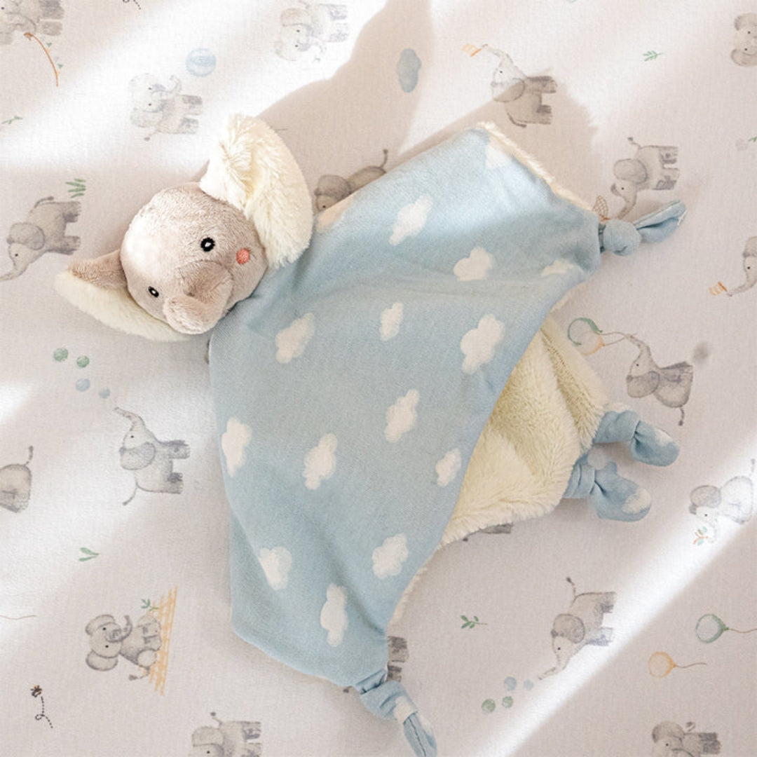 Living Textiles Security Blanket Elephant Playtime
