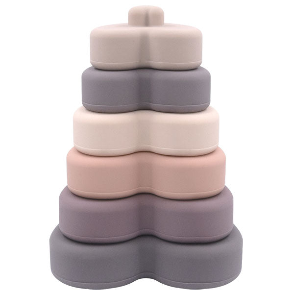 Playground Silicone Stacking Tower Heart