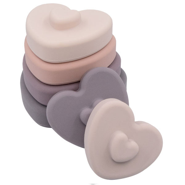 Playground Silicone Stacking Tower Heart
