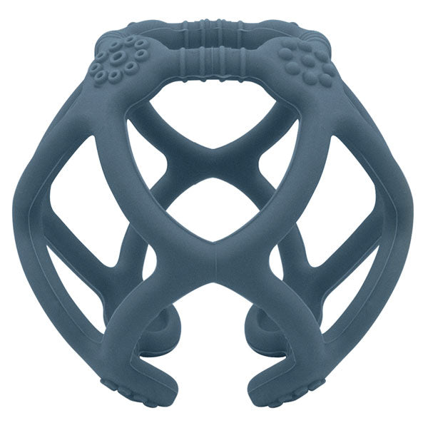Playground Silicone Teething Ball Steel Blue