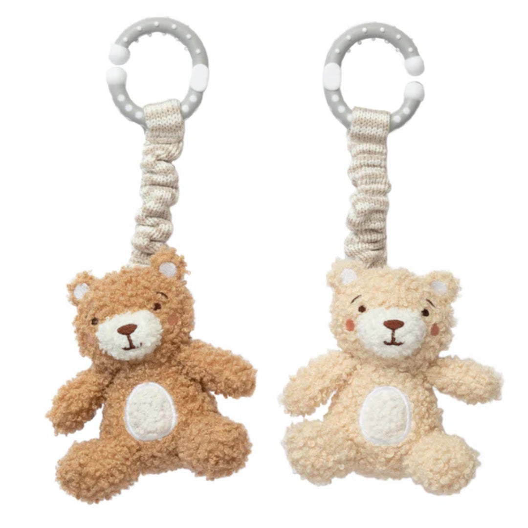 Living Textiles Stroller Toys Cuddly Bears 2pk