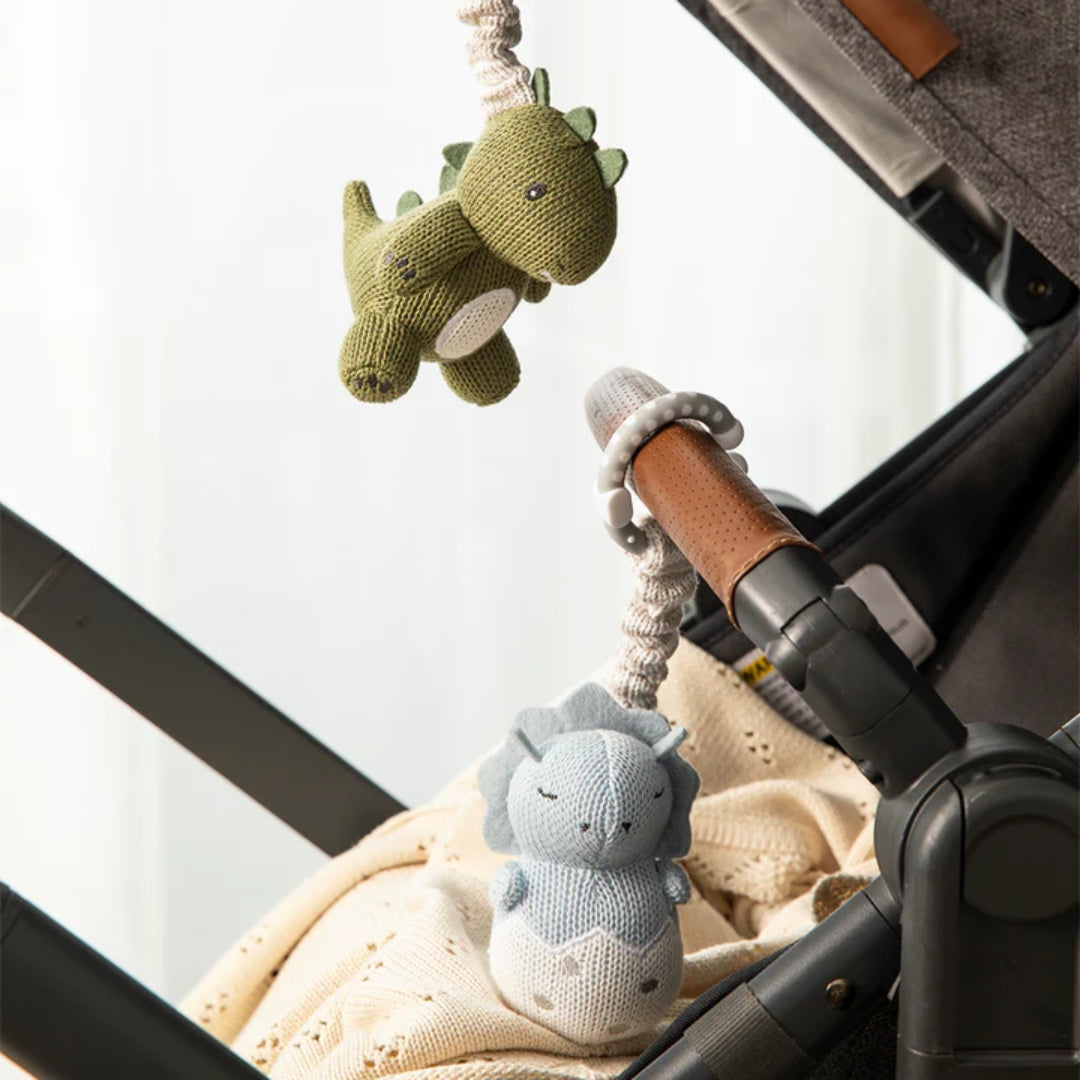 Living Textiles Stroller Toys Dinosaurs 2pk
