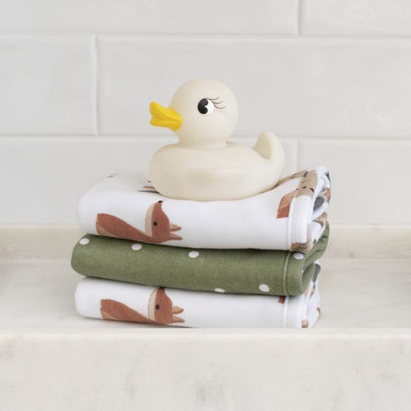 Living Textiles Washcloths 3pk Forest Retreat