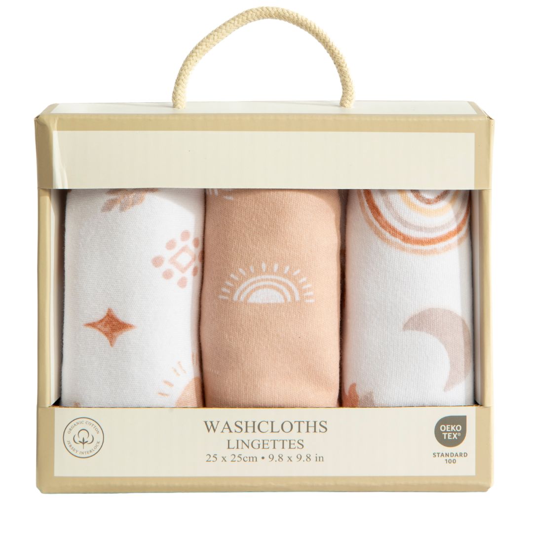 Living Textiles Washcloths 3pk Bohemian Bliss