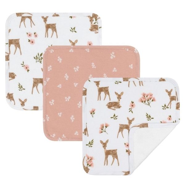 Living Textiles Washcloths 3pk Sophia's Garden