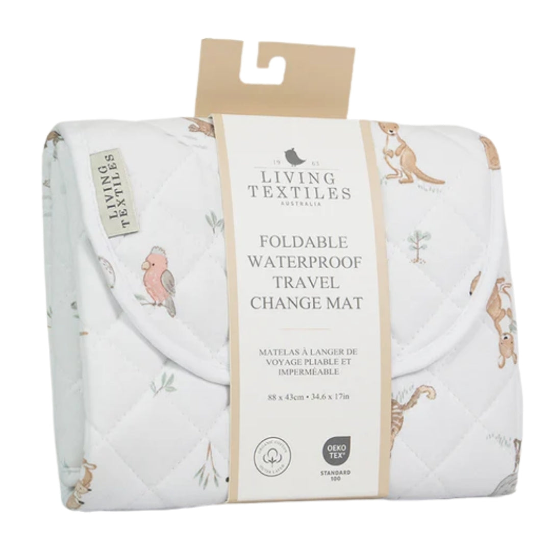 Living Textiles Foldable Waterproof Travel Change Mat Australiana