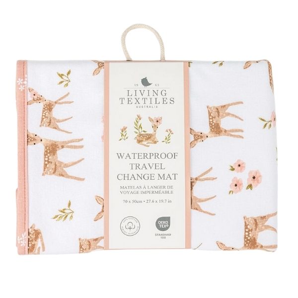 Living Textiles Waterproof Travel Change Mat Sophia's Garden