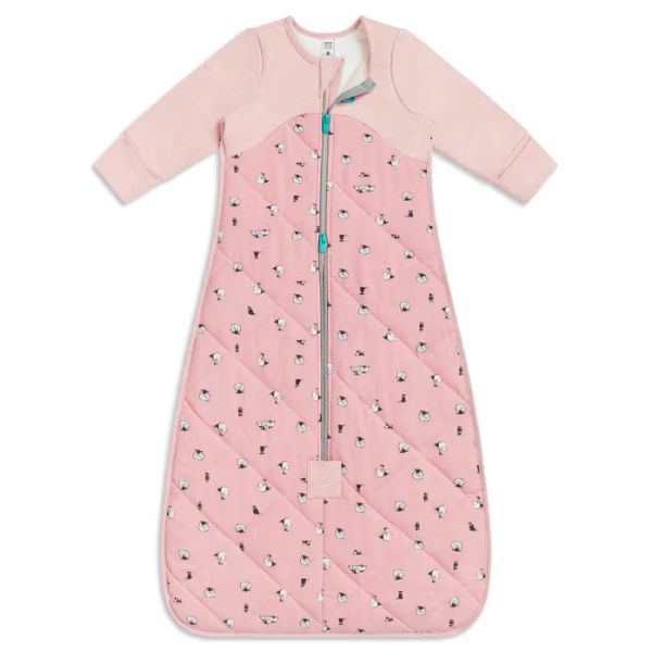Love To Dream Organic Cotton Merino Sleep Bag 2.5Tog Size 0-1 6-18m Lamb's Best Friend Rose