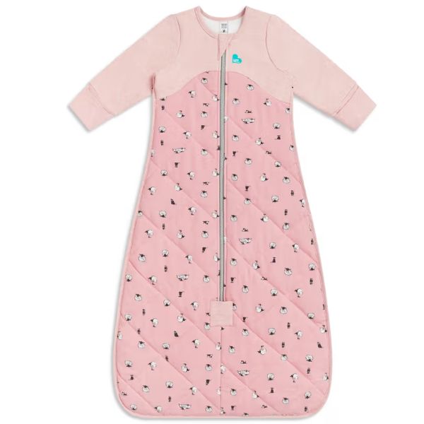 Love To Dream Organic Cotton Merino Sleep Bag 2.5Tog Size 1-3 18-36m Lamb's Best Friend Rose