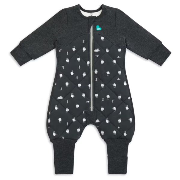 Love To Dream Organic Cotton Merino Sleepsuit Warm 2.5Tog Size 6-12M Lamb's Best Friend Charcoal