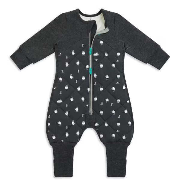 Love To Dream Organic Cotton Merino Sleepsuit Warm 2.5Tog Size 24-36M Lamb's Best Friend Charcoal