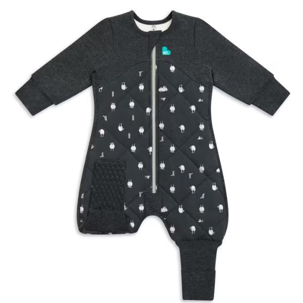 Love To Dream Organic Cotton Merino Sleepsuit Warm 2.5Tog Size 24-36M Lamb's Best Friend Charcoal