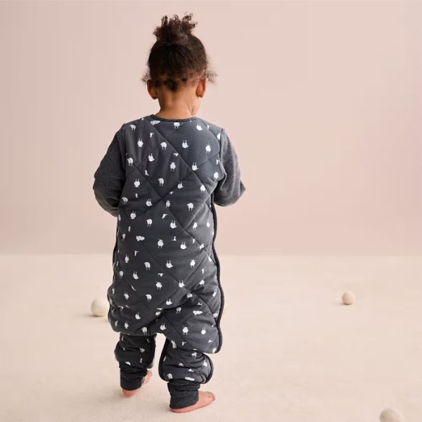 Love To Dream Organic Cotton Merino Sleepsuit Warm 2.5Tog Size 24-36M Lamb's Best Friend Charcoal
