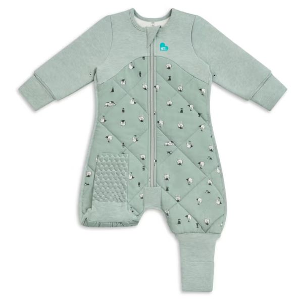 Love To Dream Organic Cotton Merino Sleepsuit Warm 2.5Tog Size 6-12M Lamb's Best Friend Olive