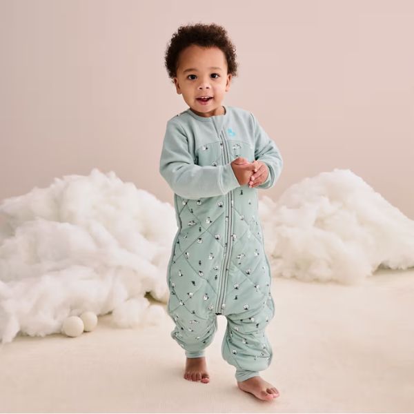 Love To Dream Organic Cotton Merino Sleepsuit Warm 2.5Tog Size 12-24M Lamb's Best Friend Olive