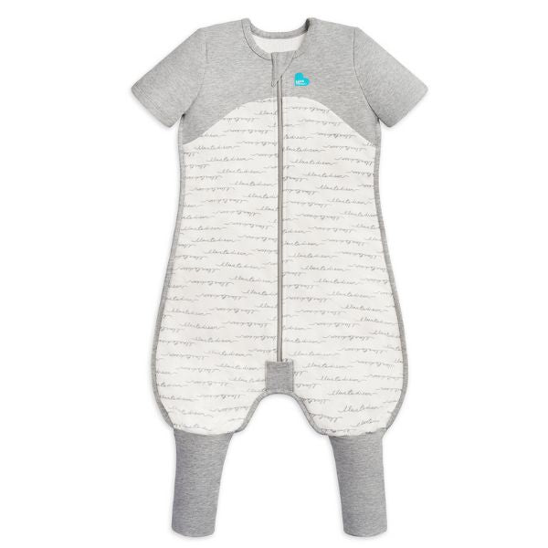 Love to Dream Sleep Suit Short Sleeve Organic Size 0 6-12m 1.0Tog White Dreamer