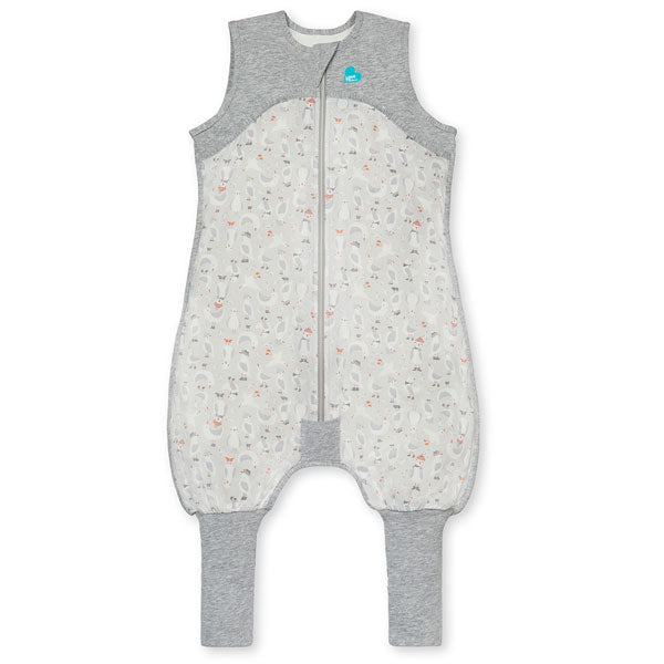 Love To Dream Organic Sleep Suit 0.2Tog Size 4 Grey Birds