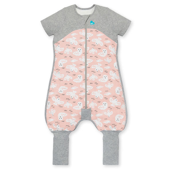 Love to Dream Sleep Suit Short Sleeve Organic Size 2 24-36m 1.0Tog Pink Doves