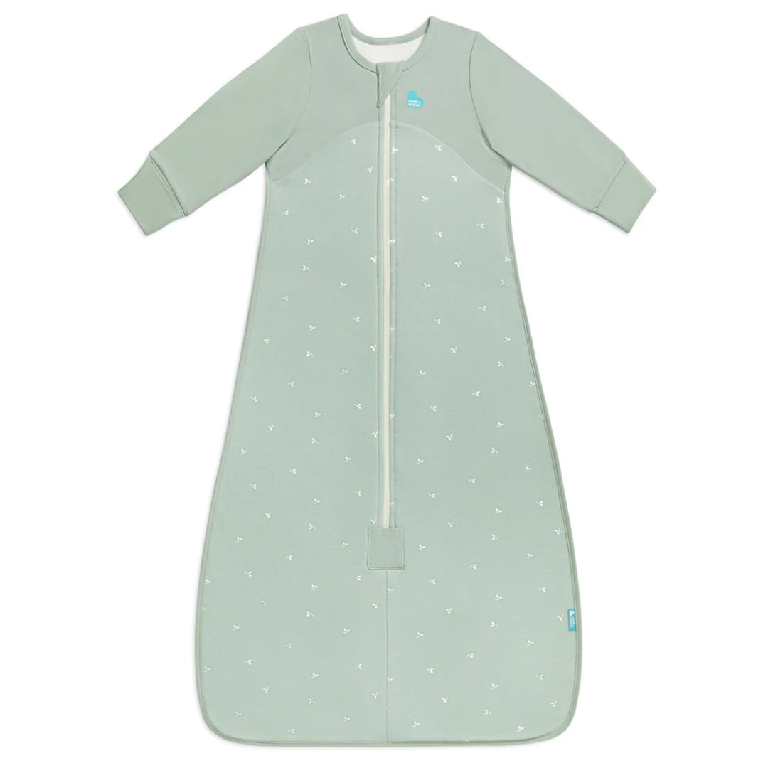 Love To Dream Sleep Bag Stretch Cotton Fleece 1.5Tog 18-36m Olive Twigs
