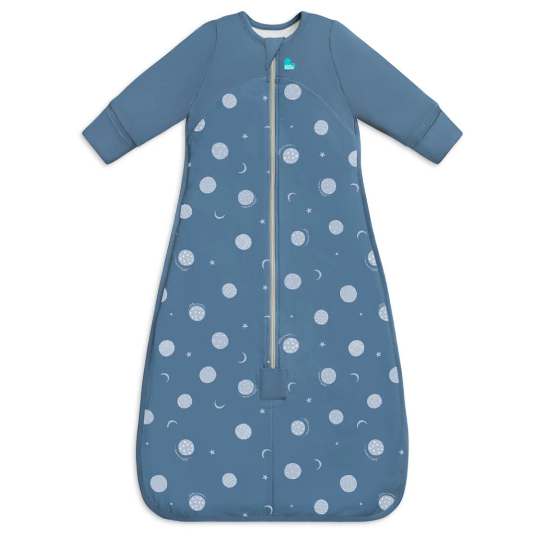 Love to Dream Sleep Bag Stretch Cotton Fleece 1.0 Tog Little Dreamer Denim 18-36m