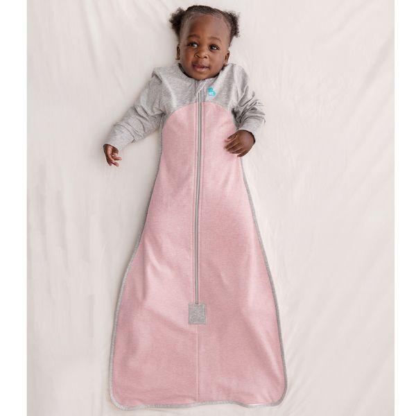 Love To Dream Organic Cotton Sleep Bag Long Sleeve 6-18m 1.0Tog Dusty Pink Marl