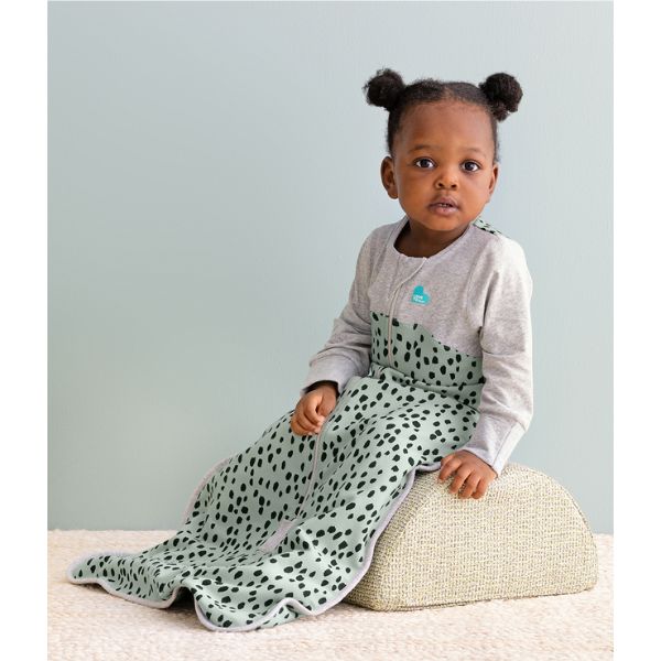 Love To Dream Organic Cotton Sleep Bag Long Sleeve 18-36m 1.0Tog Olive Animal
