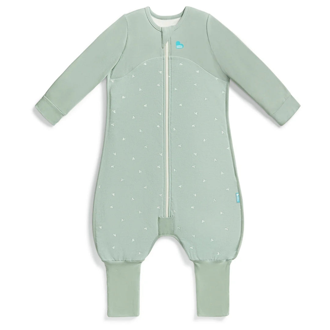 Love To Dream Sleep Suit Stretch Cotton Fleece 1.5Tog 6-12m Olive Twigs