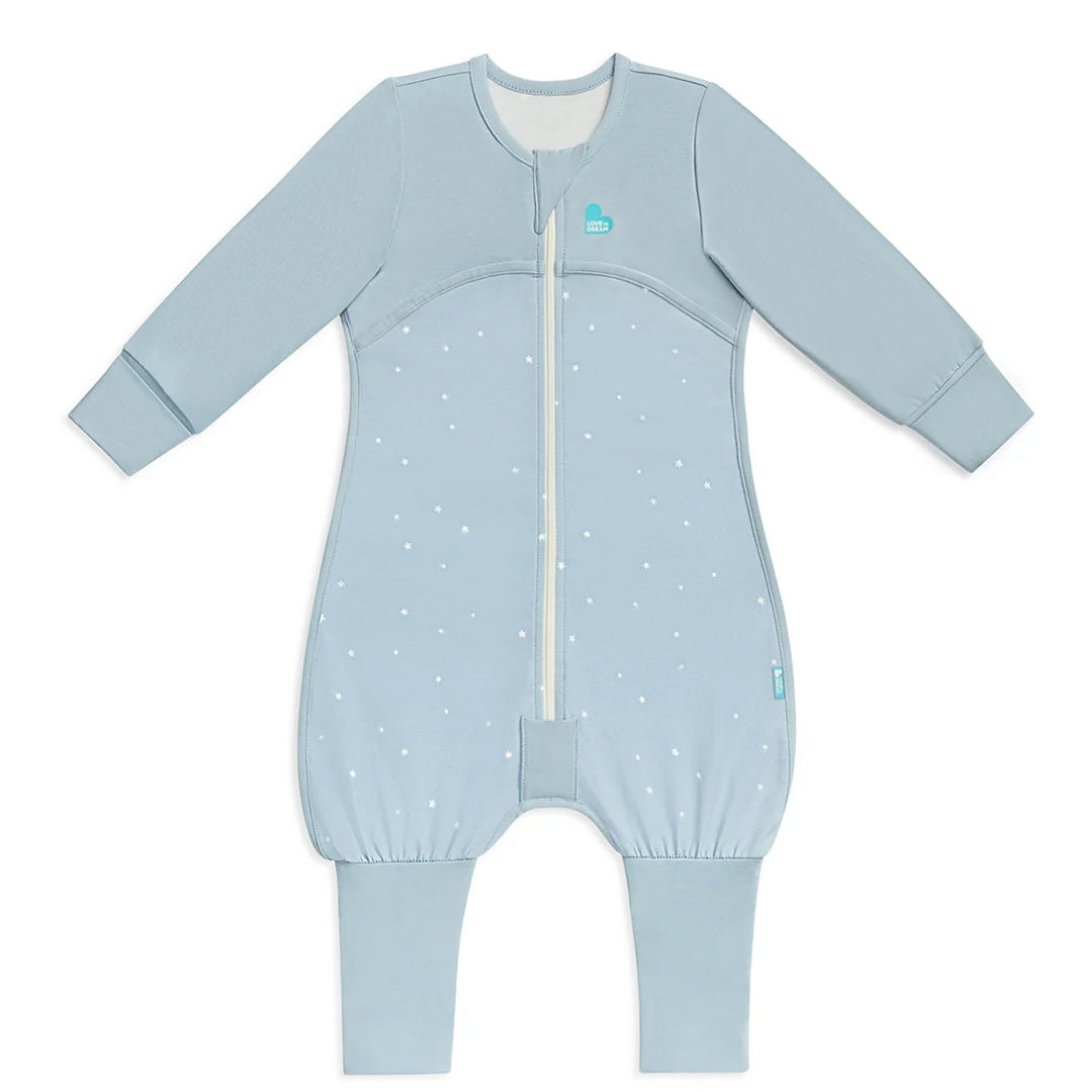 Love To Dream Sleep Suit Stretch Cotton 1.0Tog 24-36m Powder Blue Twinkle