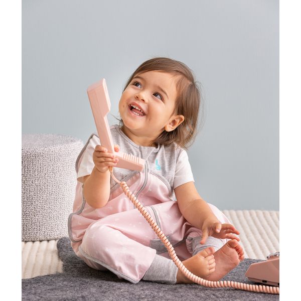 Love To Dream Sleep Suit Organic LITE 0.2Tog Size 1 12-24m Dusty Pink Stellar