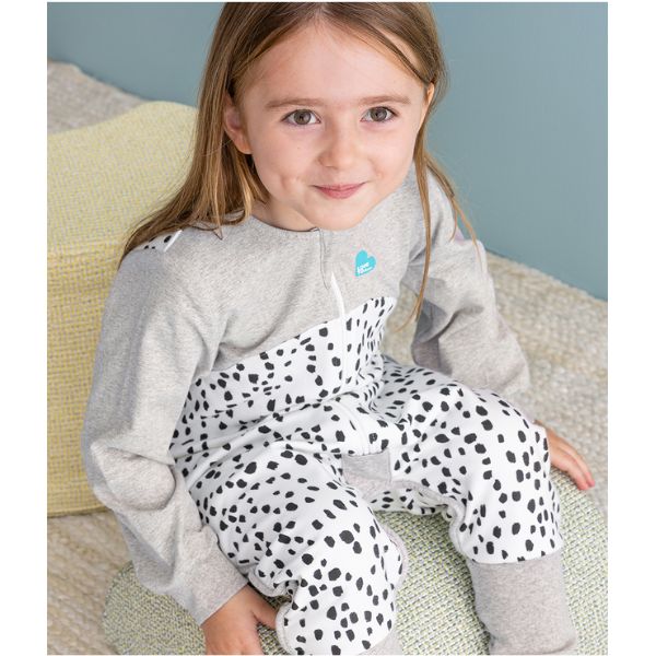 Love to Dream Sleep Suit Long Sleeve Organic Size 0 6-12m 1.0Tog White Animal