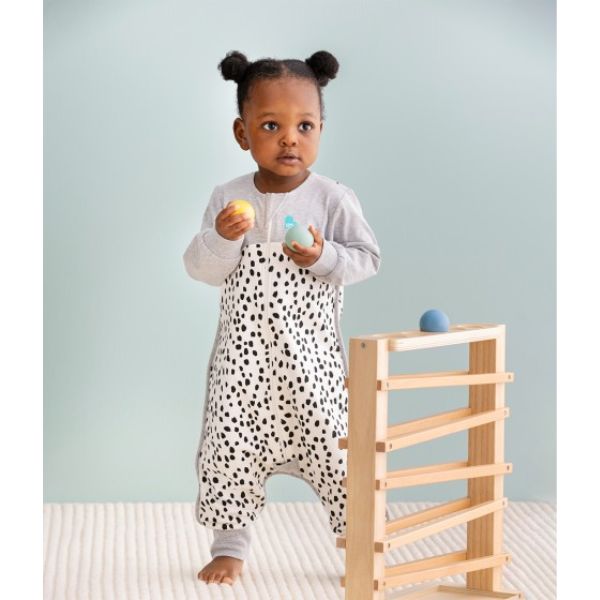 Love to Dream Sleep Suit Long Sleeve Organic Size 0 6-12m 1.0Tog White Animal