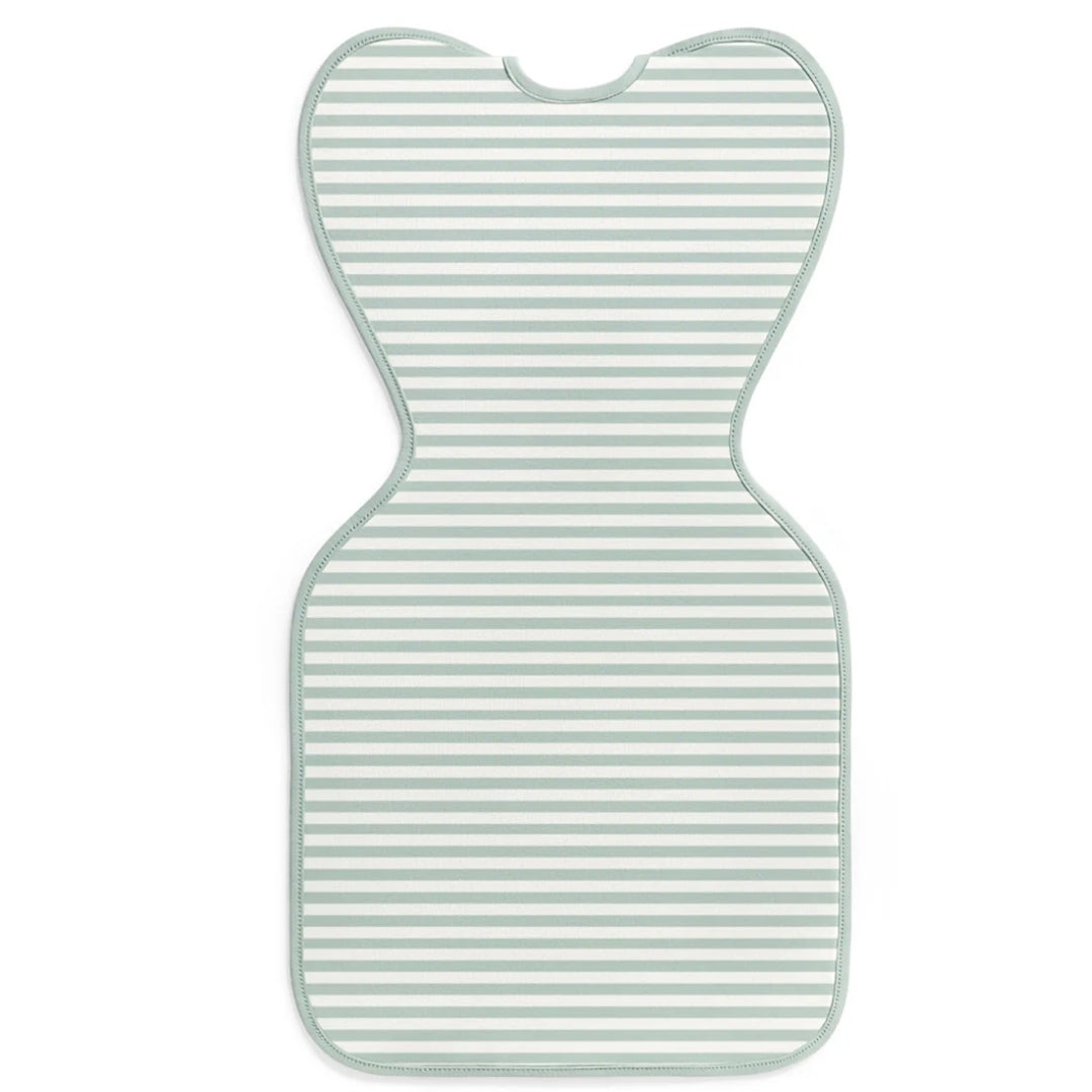 Love To Dream Swaddle Up 0.2Tog Stretch Cotton Medium Olive Stripe