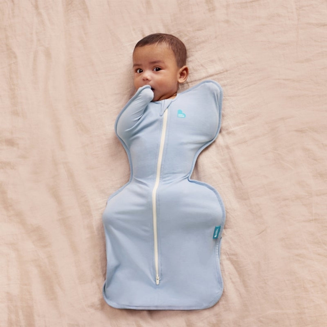 Love To Dream Swaddle Up 0.2Tog Stretch Cotton Medium Soft Blue