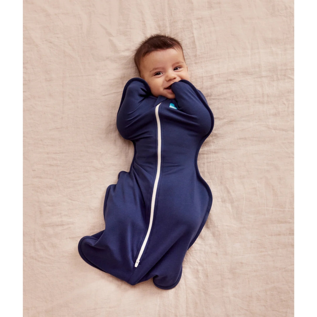 Love To Dream Swaddle Up Stretch Cotton 1.0Tog Small Navy