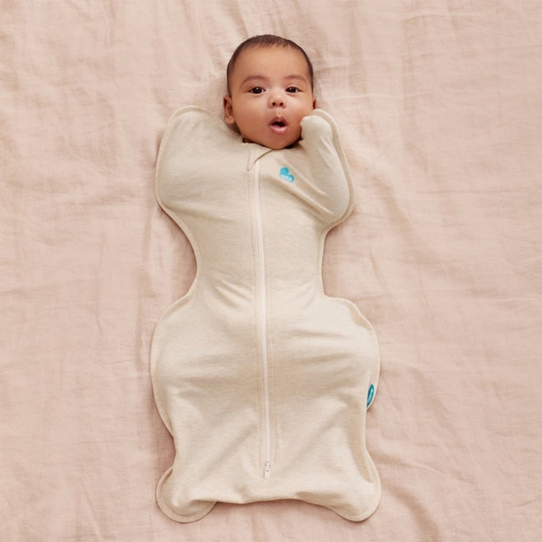 Love To Dream Swaddle Up Stretch Cotton 1.0Tog Small Oatmeal