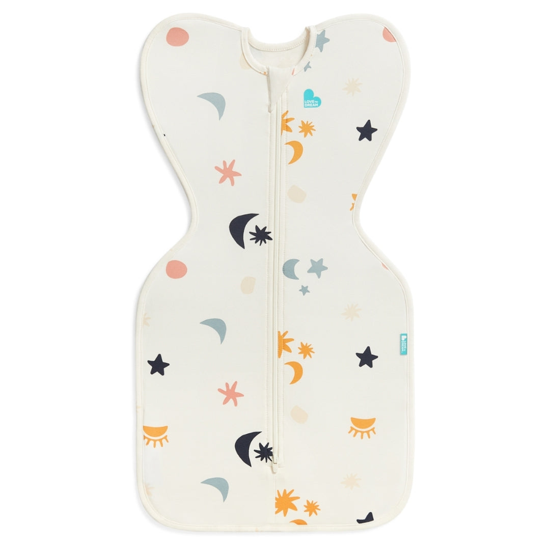 Love To Dream Swaddle Up Organic Stretch Cotton 1.0Tog Medium Buff Lunar