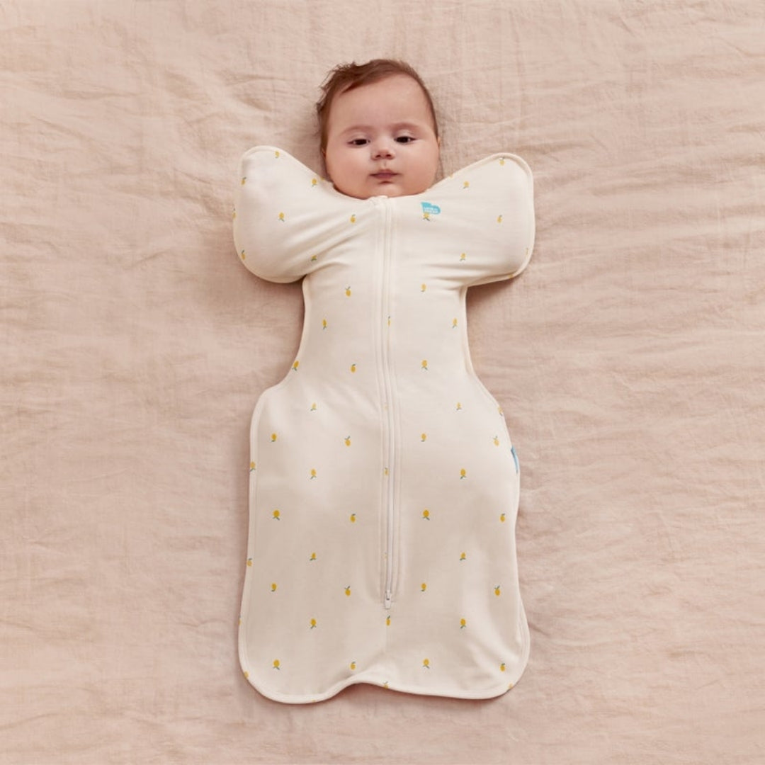 Love To Dream Swaddle Up Viscose from Bamboo 1.0Tog Medium Cream Lemons