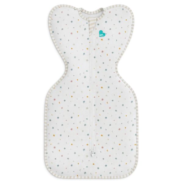 Love To Dream Swaddle UP ORGANIC Lite 0.2Tog Newborn White Starlight
