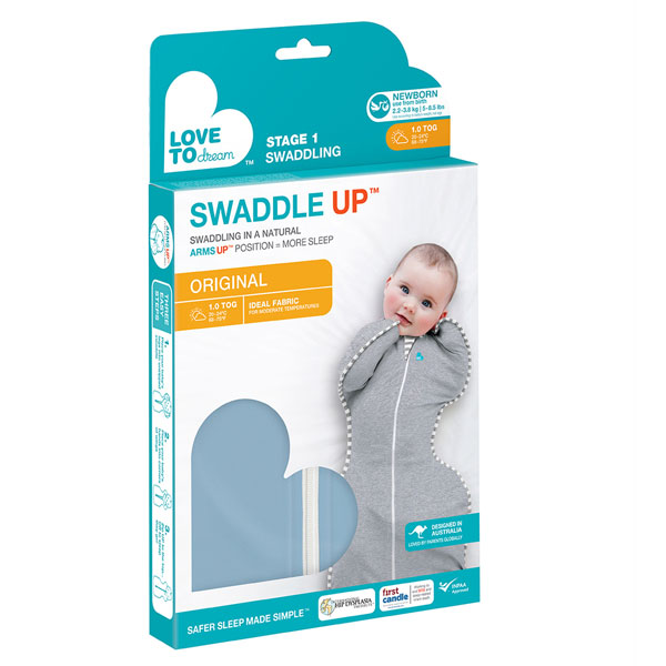 Love To Dream Swaddle Up Original Newborn 1.0Tog Dusty Blue