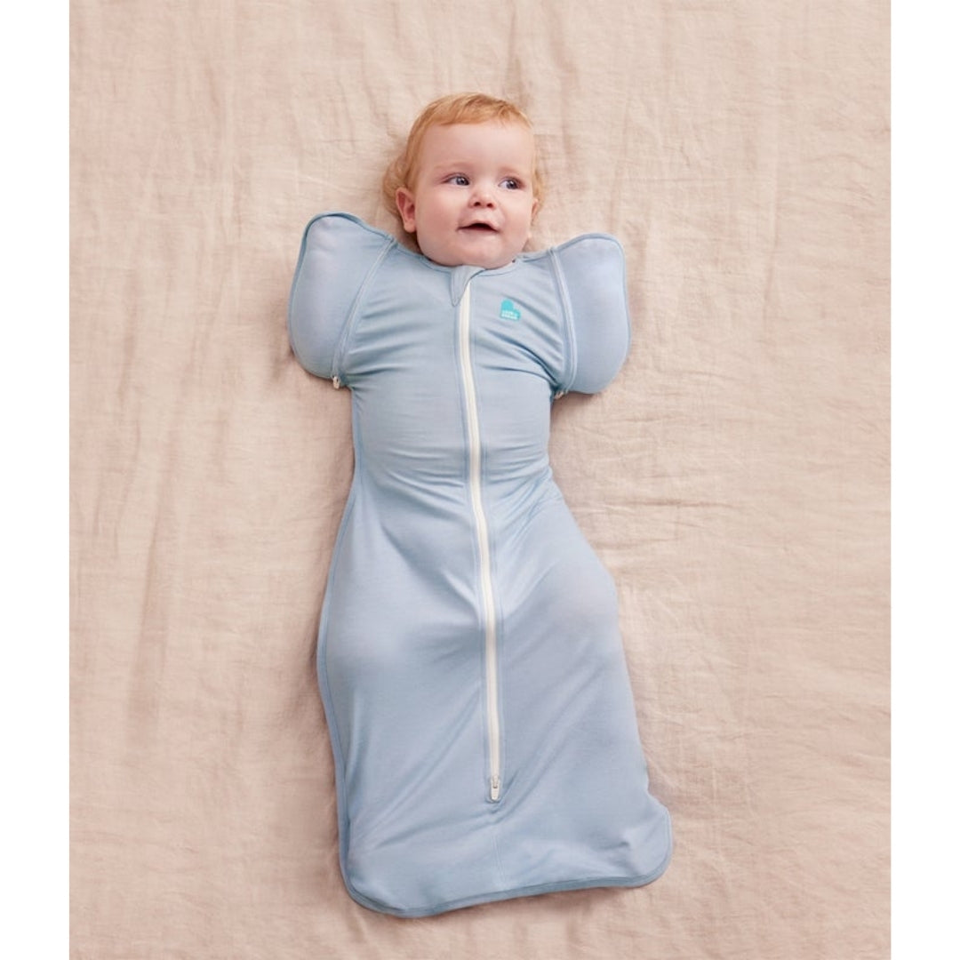 Love to Dream Swaddle UP Transition Bag Stretch Cotton Large 0.2Tog Soft Blue