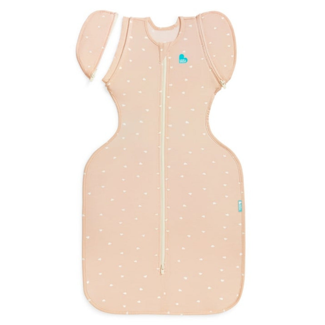 Love to Dream Swaddle UP Transition Bag Viscose from Bamboo Medium Blush Hearts 0.2Tog