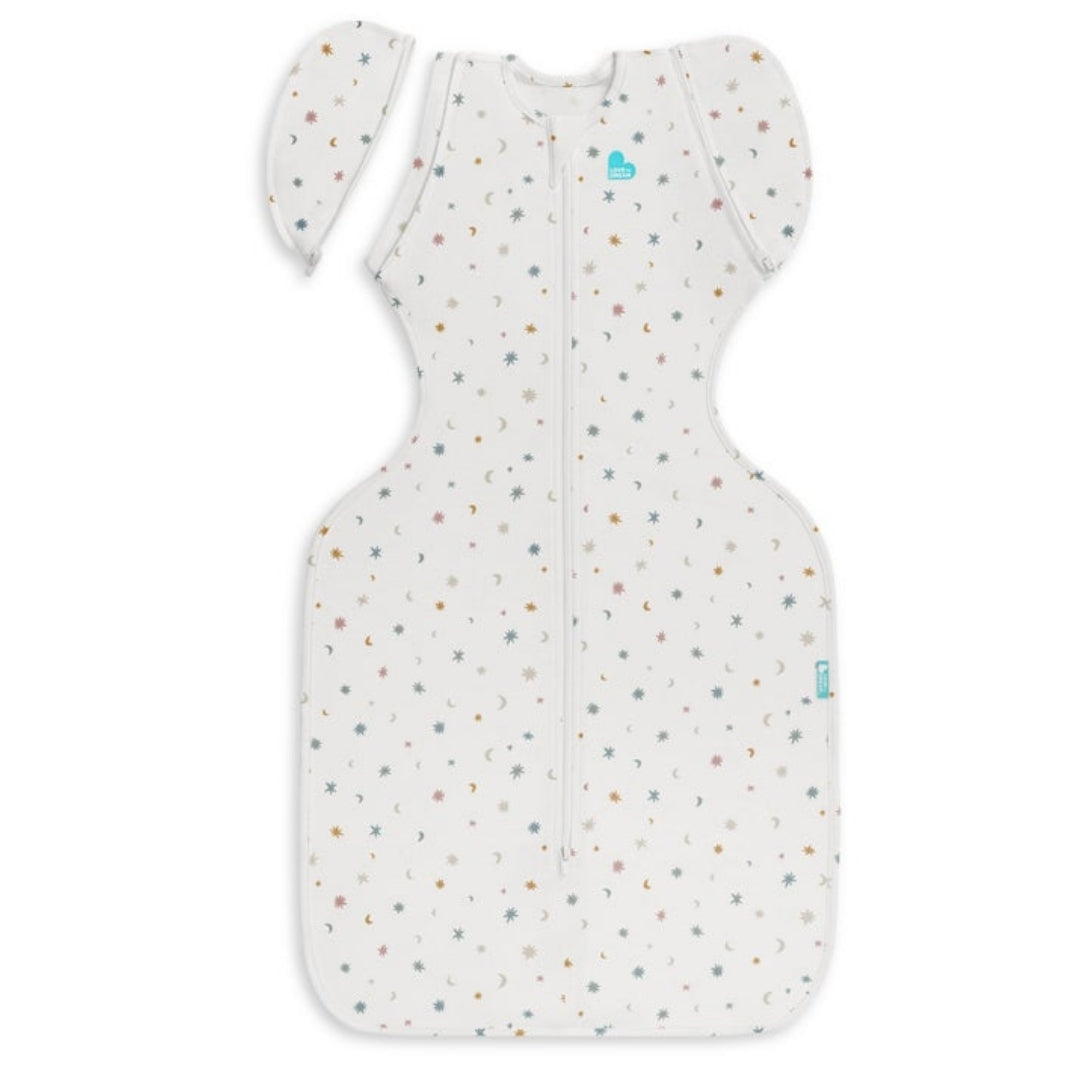 Love to Dream Swaddle UP Transition Bag Organic Cotton Medium 0.2Tog White Starlight