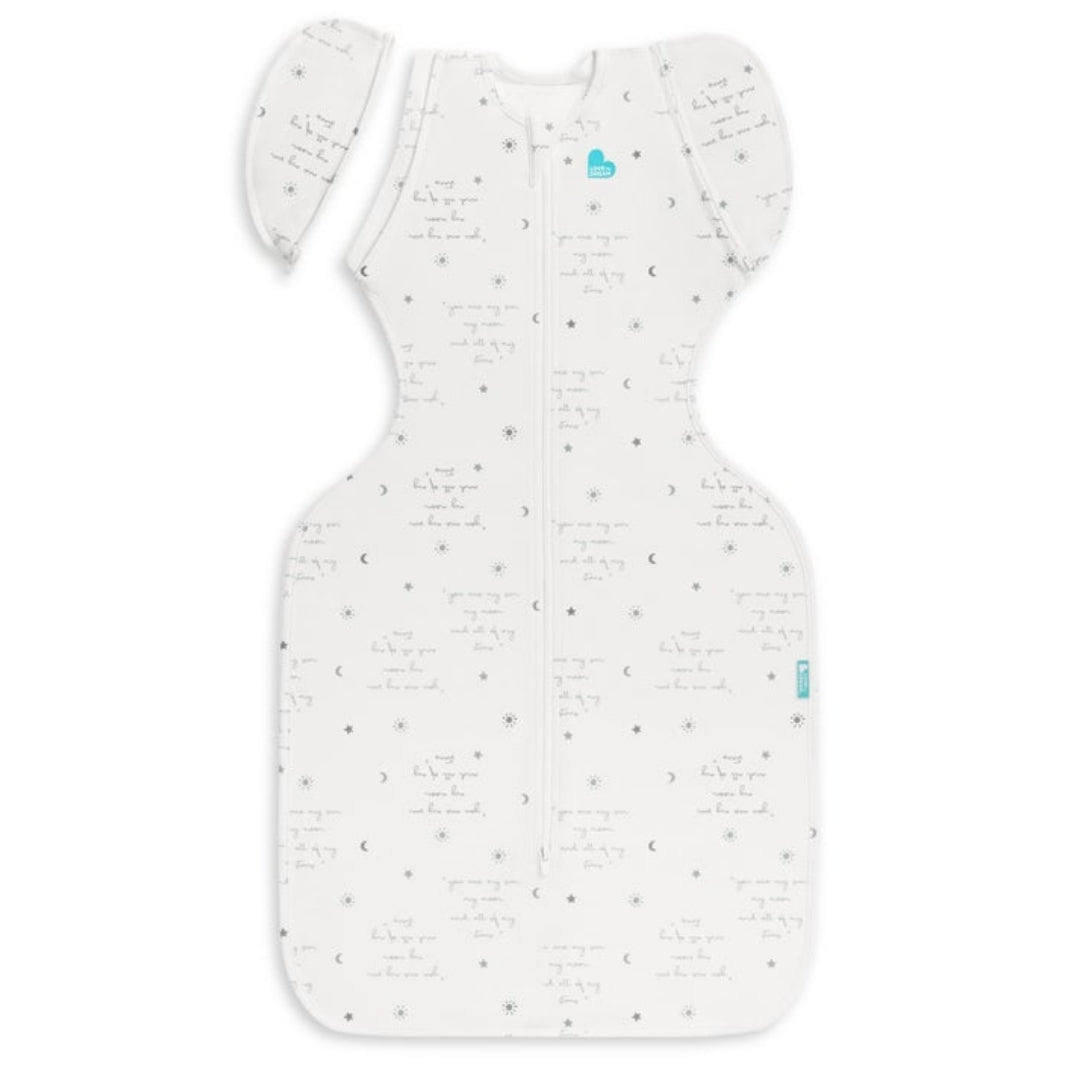 Love to Dream Swaddle UP Transition Bag Stretch Cotton Medium 0.2Tog White You are My