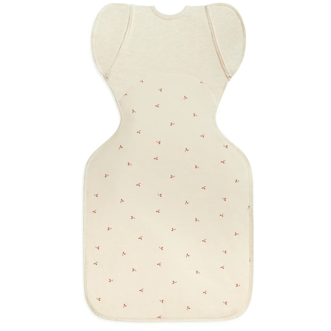Love To Dream Swaddle Up Transition Bag Stretch Cotton Fleece 1.5Tog Medium Oatmeal Twigs