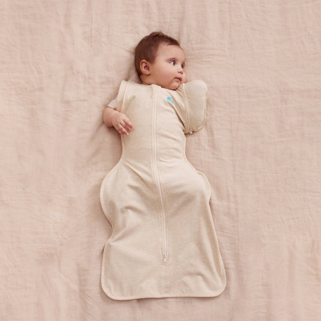 Love To Dream Swaddle Up Transition Bag Stretch Cotton 1.0Tog Medium Oatmeal