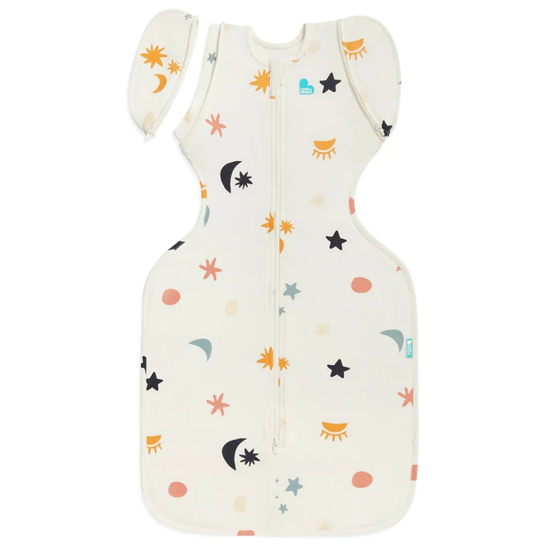 Love To Dream Swaddle Up Organic Transition Bag 1.0Tog Medium Buff Lunar